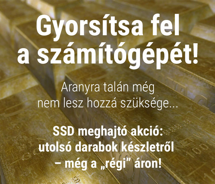 Gyorsítsa fel a számítógépét! – SSD meghajtó akció